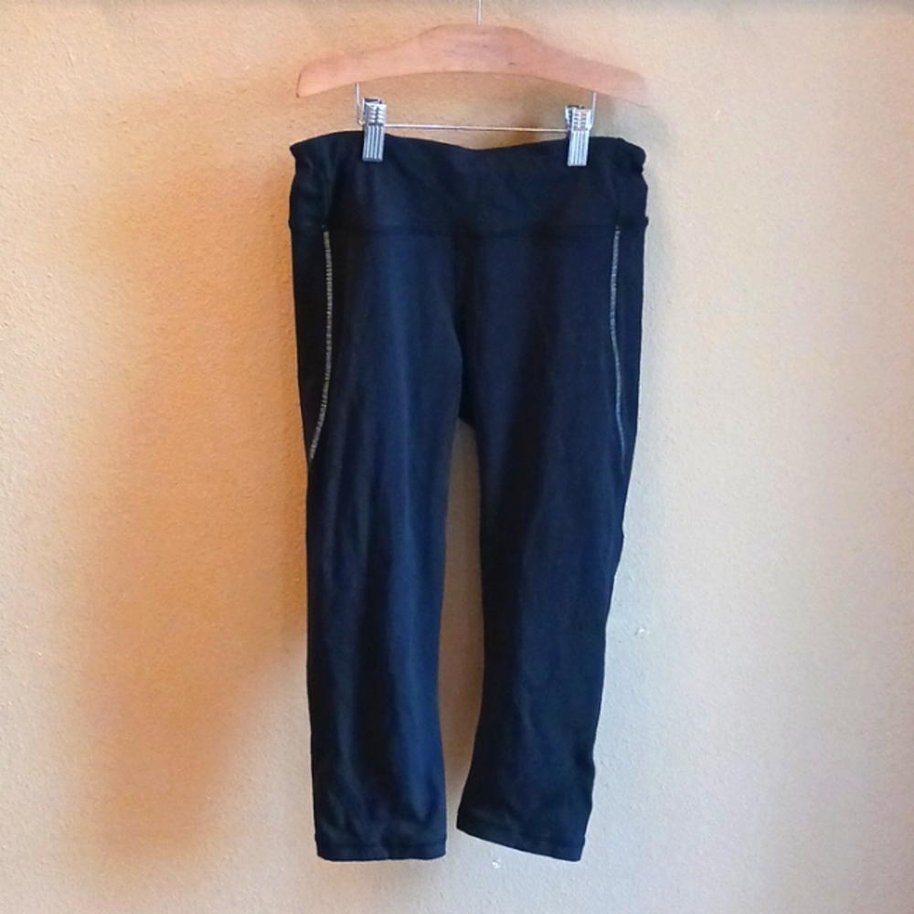 Lululemon 20" Crop Tights with Reflective Detail, Womens Size 6